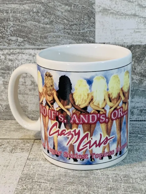 Vintage Rare Crazy Girls Coffee Tea Mug Cup Las Vegas Riviera Hotel & Casino EUC