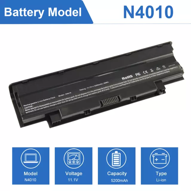 Laptop Battery J1KND FOR DELL Inspiron N3010 N4010 N4110 N5010 N5110 N7010 3