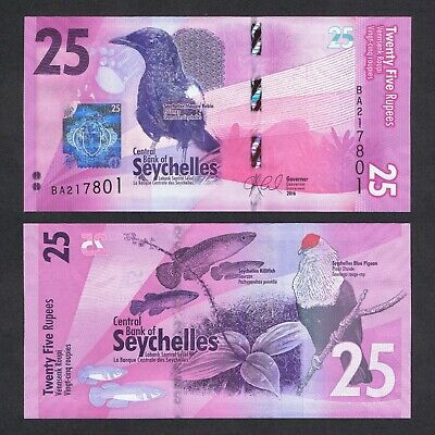 Bird UNC NEW DESIGN Seychelles 50 Rupees 2016 P-NEW 