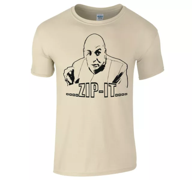 Inspired By Austin Powers "Dr Evil, Zip It" T-Shirt
