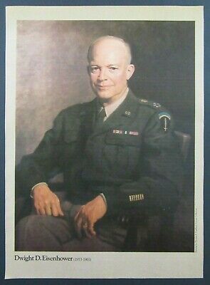 DWIGHT D EISENHOWER 34th US President (1953-1961) Full Page TIME Magazine Poster