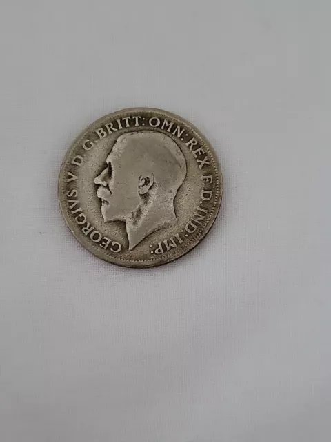 Great Britain King George 5th V Florin 1920 .500 Silver coin 2 Shillings Uk