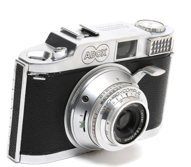 Adox camera w. Steinheil Cassar 2.8/45mm clean glass full working