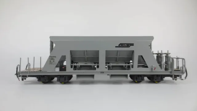 WABU Exclusiv Models 8730 H0m Schotterwagen RhB Messing Neuwertig & OVP CH20020