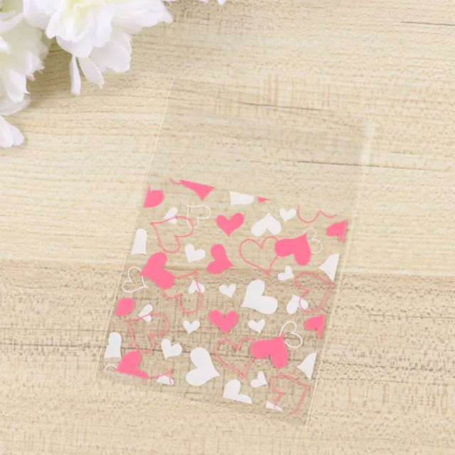 100 Pcs Valentines Wedding Cello Bags Cellophane Treat Cookie