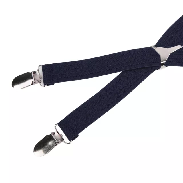 Mens Suspenders Approx 1x41.3in Nonslip Safe Metal Dress Suspenders Spares ◈