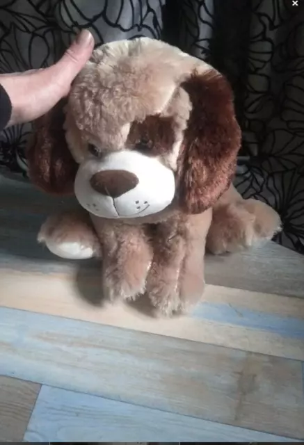 Superbe peluche, chien, grand modèle