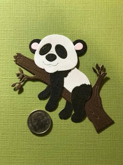 1 álbum de recortes para panda dormido hecho a mano troquelado/embellecimiento de tarjetas