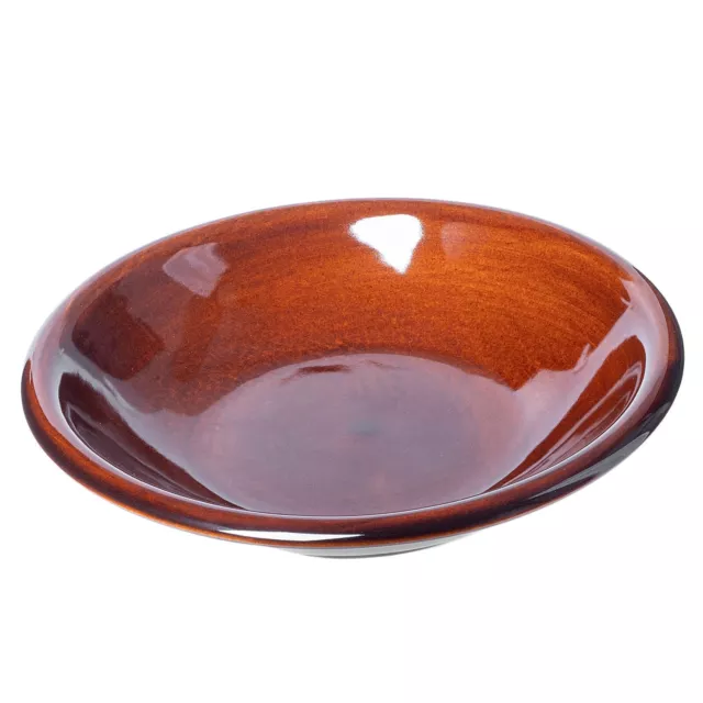 KADAX Plato de arcilla con capa de cerámica, plato llano, profundo, 23 cm,...