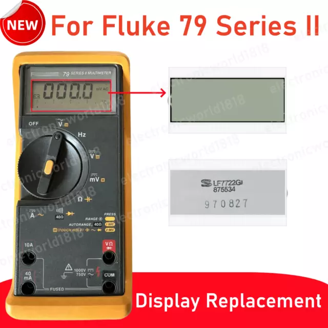 For Fluke 79 Series II / 79-2 Digital Multimeters LCD Display Screen Repair Part