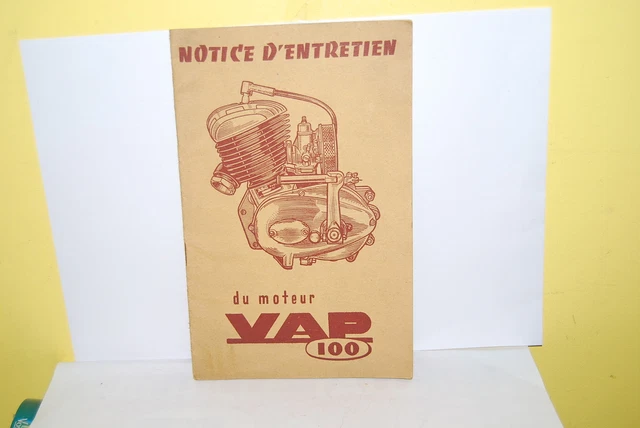 Notice d' entretien moteur cyclomoteur ABG VAP - Équipement moto