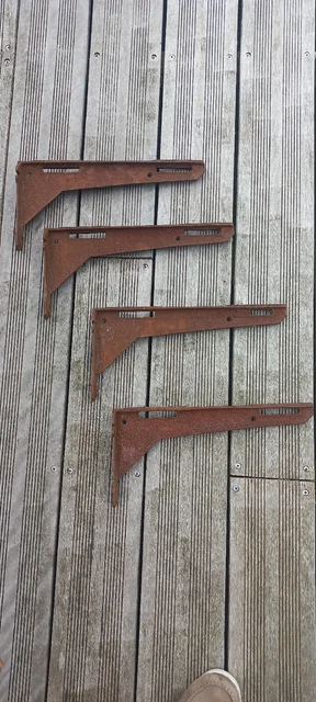 Lot De 4 Pieds De Meuble Métal Chromé, Design équerre, Style Industriel Rétro