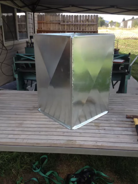 SUPPLY AIR DUCT PLENUM 14 X 14 X 30 LONG 1”/Insulated GALVANIZED STEEL 26 GAUGE