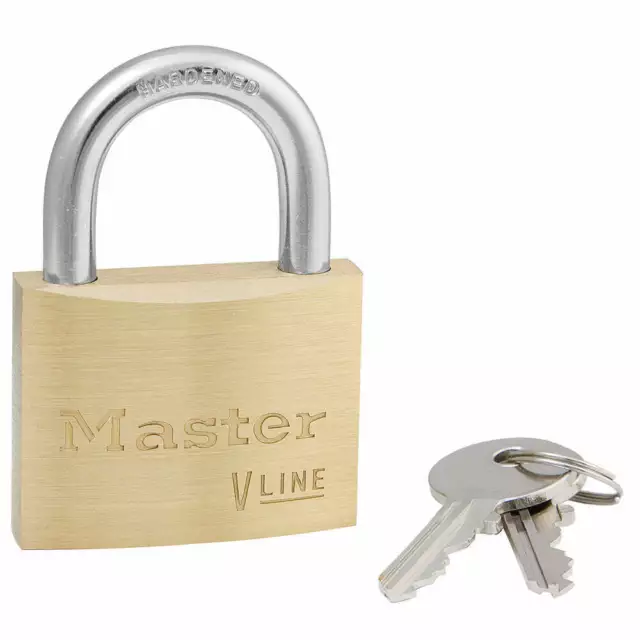 Cadenas Master Lock Laiton 2 Clés Anse Acier cémenté DIA:6mm/L25mm -L:40 mm 4140