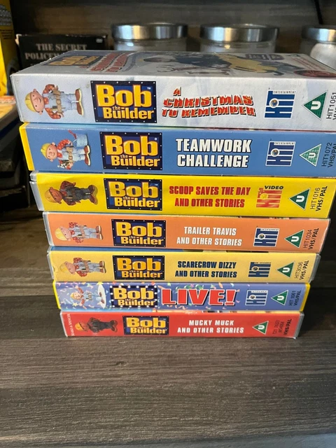 2 BOB THE Builder VHS Tapes- “ Can Do Crew” and "Celebrate with Bob” £ ...