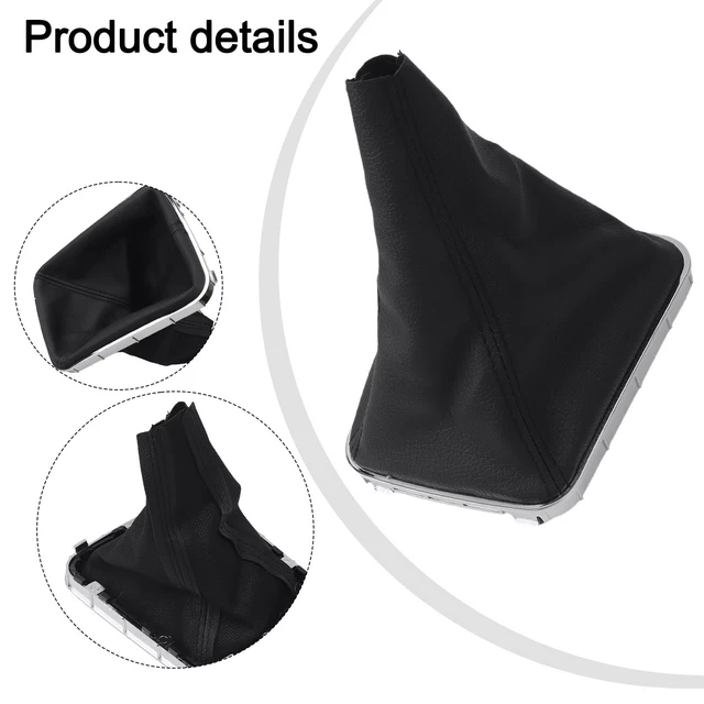 Per Opel Calbra Ghetta Del Cambo N Pelle Pelle Nera Custom Nuovo - Foto 11