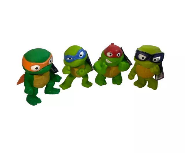 Teenage Mutant Ninja Turtles Tootin’ Tot Set Of 4 Figure Fart TMNT Mutant Mayhem