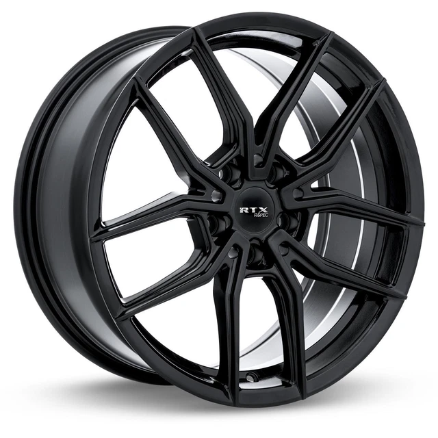 17 INCH BLACK Alloy Wheel Rim for Toyota Matrix, RTX 82719 17x7.5 5x114 ...
