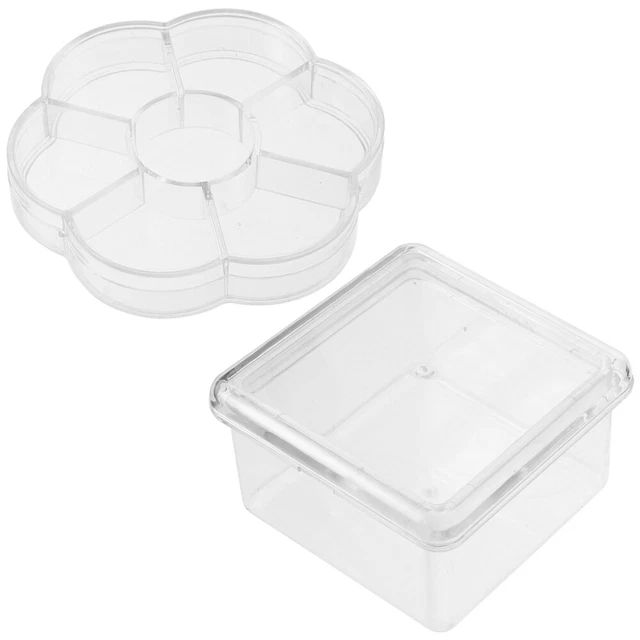2 piezas caja de almacenamiento para uñas rasgadas trajes infantiles base