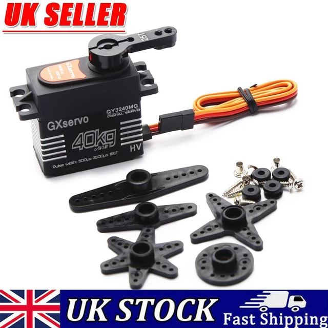 25T Arm High Torque 40kg Metal Gear Digital Servo Kits for 1/8 1/10 Scale RC Car