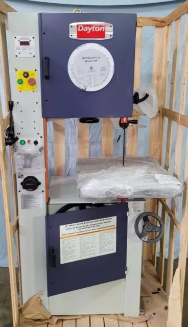 Dayton Model 4TK02B 18" Vertical Band Saw with Blade Welder 1.5hp 1720rpm 115V