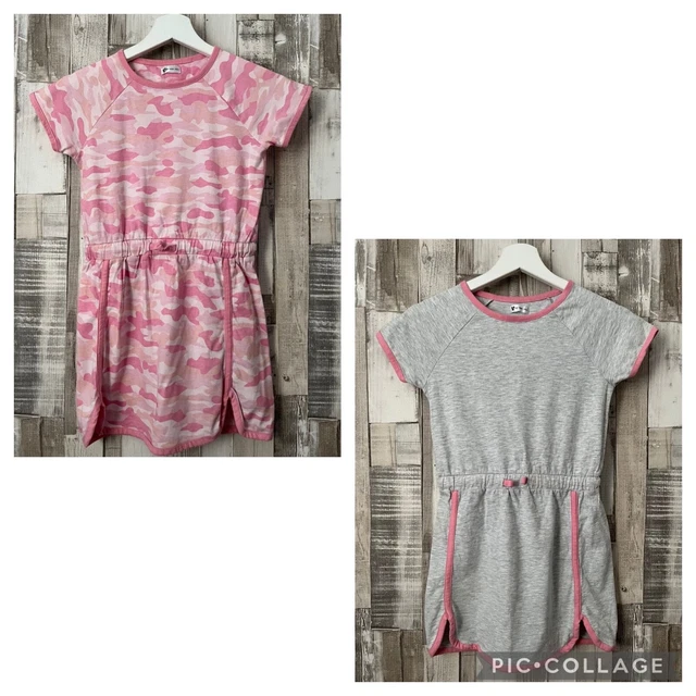 Pacchetto abito sportivo mimetico rosa e grigio per ragazze età 9 anni
