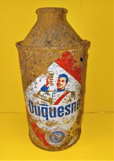 Off grade Duquesne PA Cone Top  Beer Can.