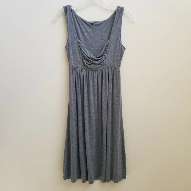 Carole Little Sleeveless Gray Heather Knee Length Sheath Dress Size XSmall