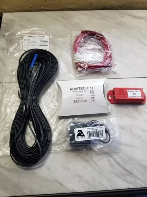 AVTECH Room Alert 3E Wi-Fi KIT includes RA3E-ES0-BAS & RMA-DTH100-SEN