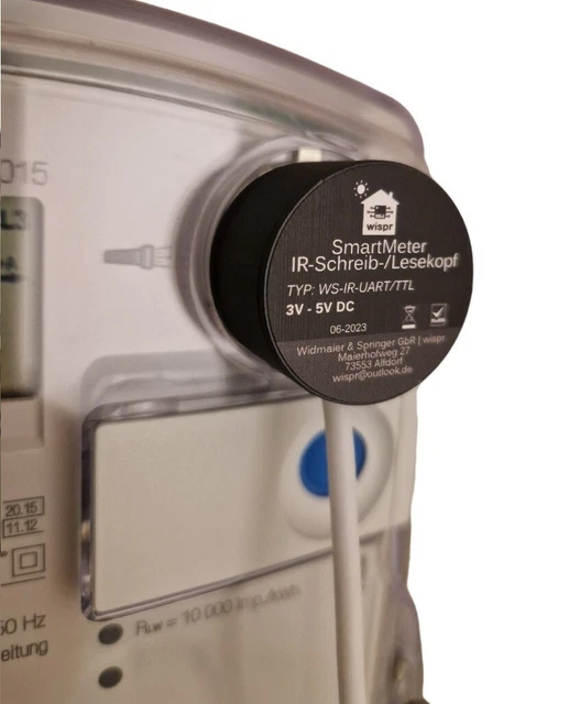 IR Schreib-Lesekopf TTL UART Smart Meter eHz Volkszähler Stromzähler SML OBIS eB IR Schreib-Lesekopf TTL UART Smart Meter eHz Volkszähler Stromzähler SML OBIS eB