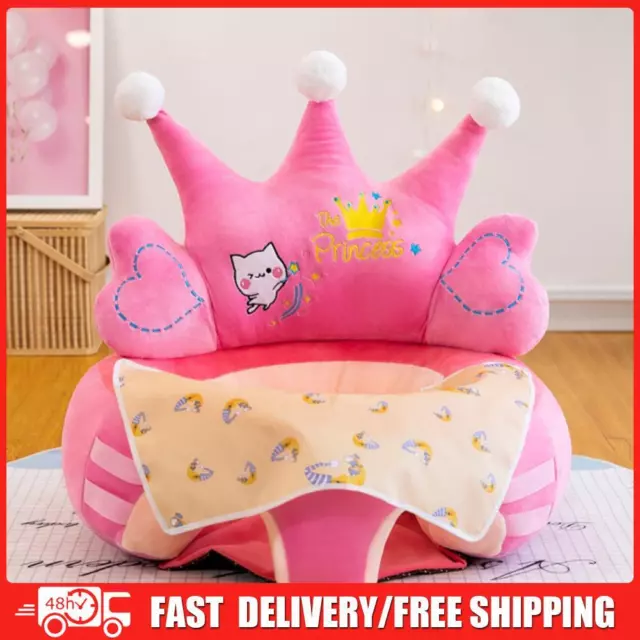 Child Stool Cover Breathable Crown Design Baby Seat Cover for Boys Girls Cartoon