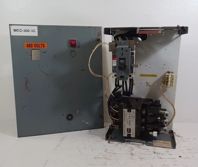 Cutler Hammer F10 Unitrol Tamaño 4 Inicio 150Amp Disyuntor 24" Mcc Cubo