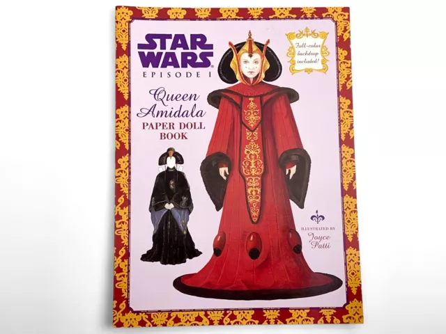 Star Wars Episode 1 Queen Amidala Paper Doll Book - Unused NEW