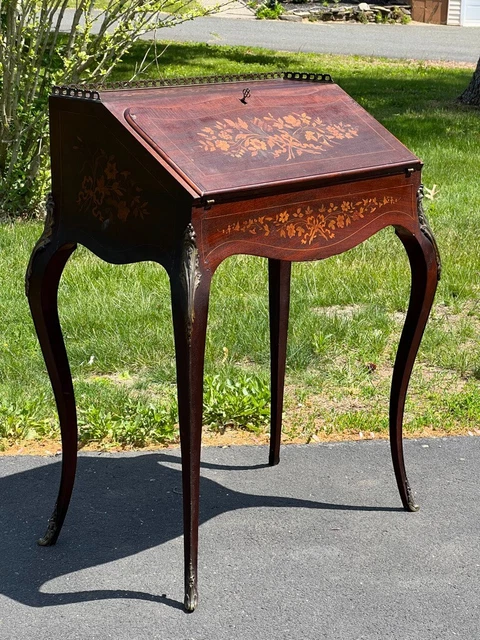 Antique French Louis XVI Marquetry Ladies Writing Desk