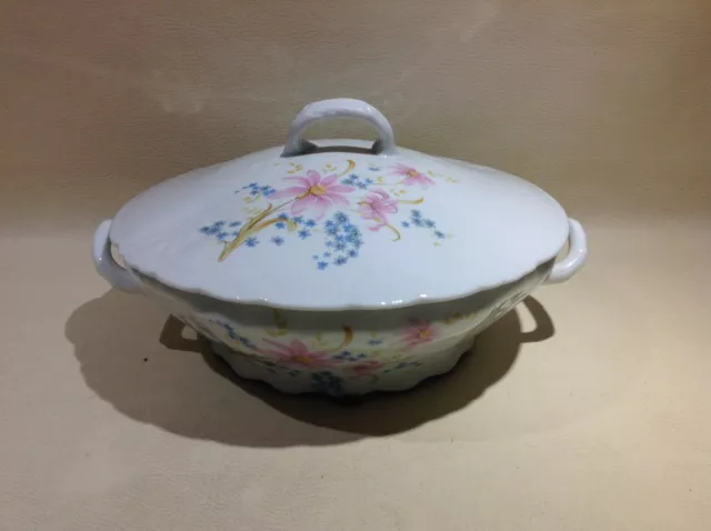 Ancienne soupière légumière porcelaine de Couleuvre france fondée en 1789