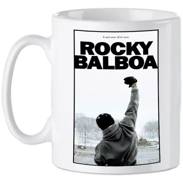 Rocky Balboa Stallone 80s Movies Poster Films Novelty Boxing Tea Coffee Mug Cup