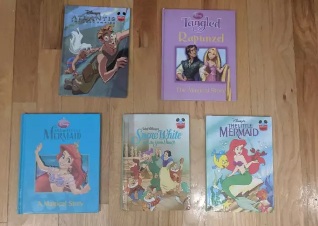 Lot Of 5 Children's Walt  Disney's Books Good Condition