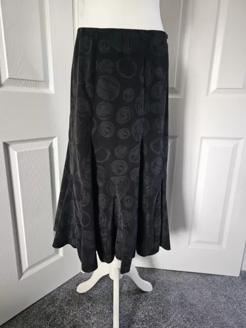 Black midi skirt size 12 sale