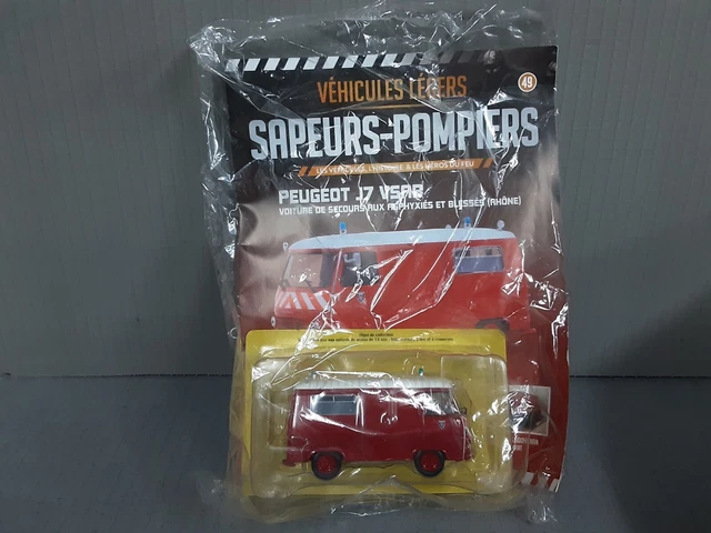 Peugeot J7 VSAB Secours Aux Asphyxies 1/43 - Véhicule Sapeurs-Pompiers Léger N°49