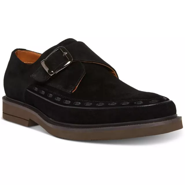 STEVE MADDEN MENS Stryker Black Suede Loafers Shoes 11.5 Medium (D ...