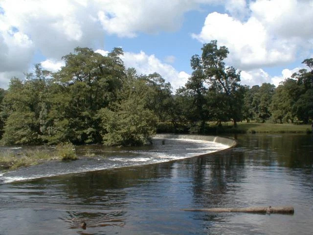 Photo 6x4 Horseshoe falls, river Dee above Llangollen The falls are in fa c2000