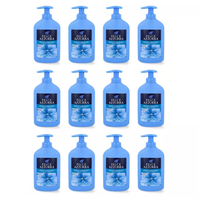 PAGLIERI Felce Azzurra Muschio Bianco Flüssigseife Spender 12x 300 ml