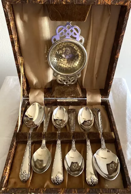 Vintage Rodd Silver Plate Tea Spoon Set