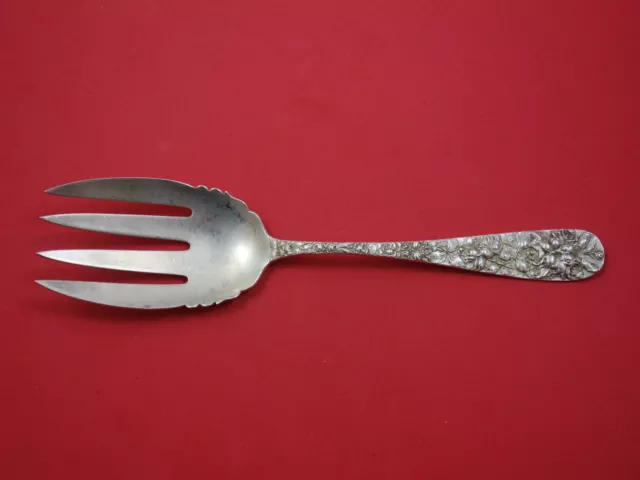 Baltimore Rose by Schofield Sterling Silver Salad Serving Fork 9 1/4"