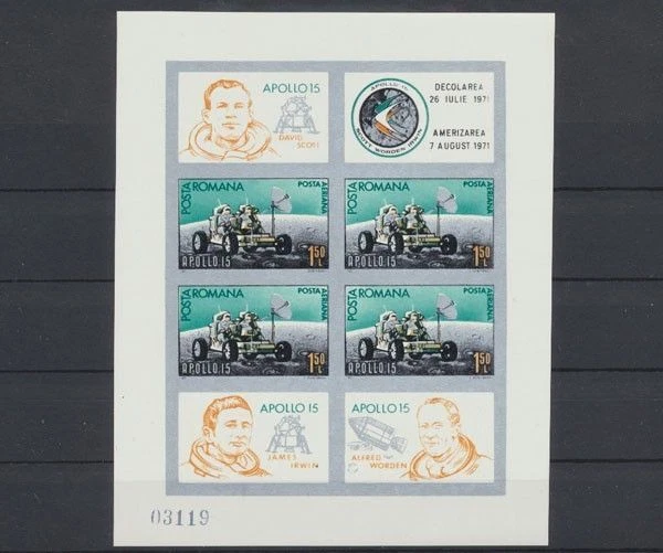 Rumänien, MiNr. Block 89, Apollo, postfrisch - 694864