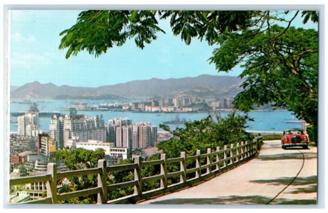 Bird's Eye View Of Hong Kong East District Tsinshatsai Kowloon Vintage Postcard