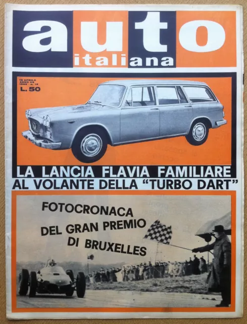 Auto Italiana - 1962 n° 15 - Flavia familiare - Traforo Gran San Bernardo