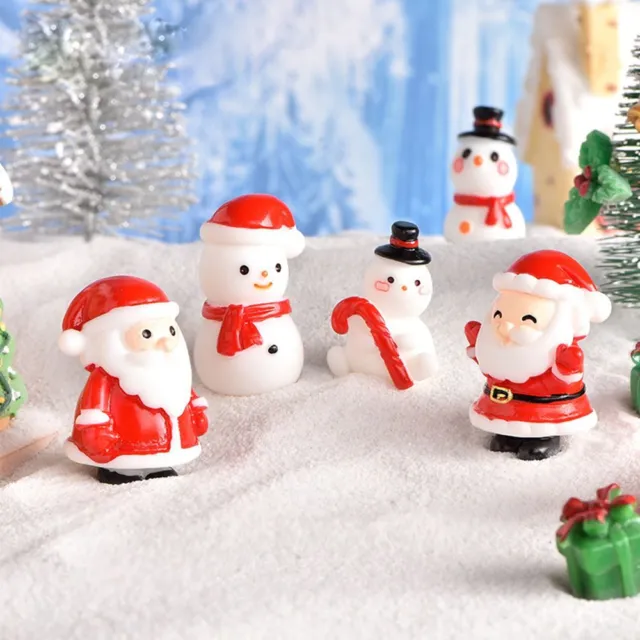 Santa Claus Micro Landscaping Christmas Miniature Snowman Figurine For 2023
