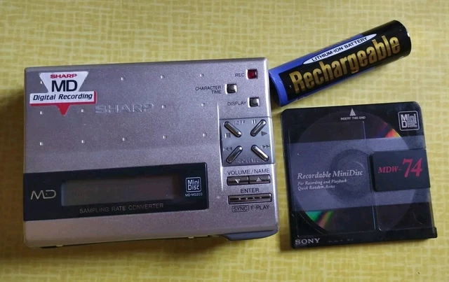 Walkman Sharp MD Portable Recorder minidisc MD-MT190H [HS