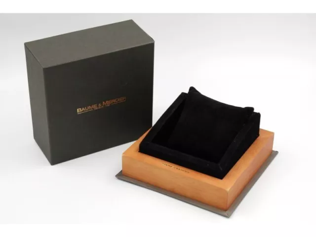 Baume & Mercier Scatola Orologio Nero N.571 Velluto Elegante Watch Box